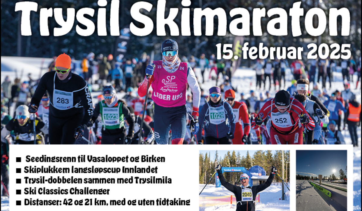 Praktisk informasjon Trysil Skimaraton 2025